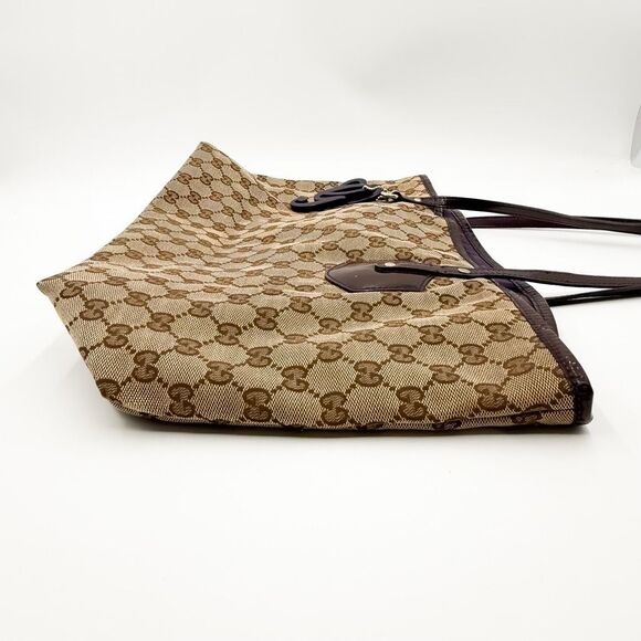 Gucci GG Jolie Monogram Brown Canvas Tote Shoulder Bag - Picture 14 of 15